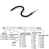 Hirose Electric Co Ltd - H3AXT-10103-B6 - JUMPER-H1506TR/A3049B/X 3"
