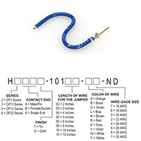 Hirose Electric Co Ltd - H3AXT-10103-L4 - JUMPER-H1506TR/A2015L/X 3"