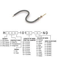 Hirose Electric Co Ltd - H3AXT-10103-S6 - JUMPER-H1506TR/A3049S/X 3"