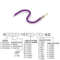 Hirose Electric Co Ltd - H3AXT-10103-V6 - JUMPER-H1506TR/A3049V/X 3"