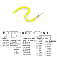 Hirose Electric Co Ltd - H3AXT-10103-Y4 - JUMPER-H1506TR/A2015Y/X 3"