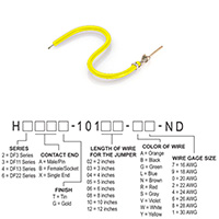Hirose Electric Co Ltd - H3AXT-10103-Y8 - JUMPER-H1506TR/A3048Y/X 3"