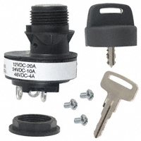 Honeywell Sensing and Productivity Solutions - 84828-08 - SWITCH KEYLOCK 2POS SPST 20A 12V