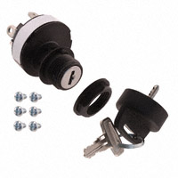 Honeywell Sensing and Productivity Solutions - 084830 02 - SWITCH KEYLOCK 3POS DPDT 20A 12V