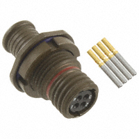 ITT Cannon, LLC - MKJ1A7W6-4SA - CONN RCPT 4POS JAM NUT W/SKTS