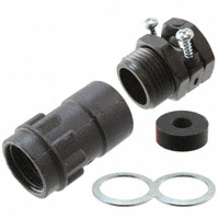 ITT Cannon, LLC - TNA12CC-HC00L - CONN BACKSHELL W/CLAMP SZ 12 BLK