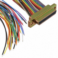 ITT Cannon, LLC - M83513/03-F03C - MICRO-D PLUG 37POS PIN 18" WIRE