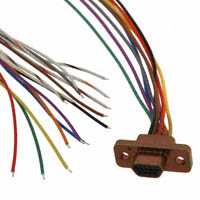 ITT Cannon, LLC - MDM-9PH003B - MICRO-D 9POS PIN 18" WIRE