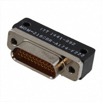 ITT Cannon, LLC - MDM-21SCBR-A174-F222 - CONN MICRO-D RCPT 21POS R/A SLDR