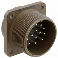 ITT Cannon, LLC - MS3102E22-19P - CONN RCPT 14POS BOX MNT W/PINS