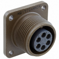 ITT Cannon, LLC - MS3102R14S-6S - CONN RCPT 6 POS BOX MNT W/SCKT