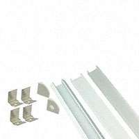 JKL Components Corp. - ZFC-18C-PC/KIT - ALUMINUM LED CHANNEL KIT- CORNER