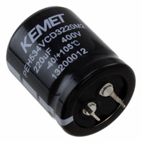 KEMET - PEH534VCD3220M2 - CAP ALUM 220UF 20% 400V SNAP