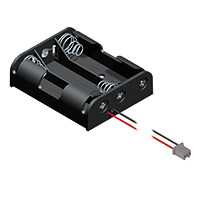 Keystone Electronics - 2465CN - 3 AA CELL HOLDER WITH PC CONNECT