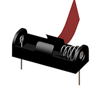 Keystone Electronics - 2485RB - HOLDER BATT 1CELL 1/2 AA PC MNT