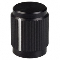 Kilo International - DD-50-2-6 - KNOB BLK GLOSS.50"DIA .125"SHAFT