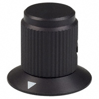 Kilo International - DDS-50-4-6 - KNOB BLK MATTE.685"DIA.125"SHAFT