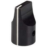 Kilo International - HD-63-2-6 - KNOB BLK GLOSS.625"DIA.125"SHAFT