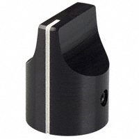 Kilo International - HD-75-2-6 - KNOB BLK GLOSS.75"DIA .125"SHAFT