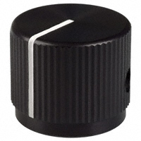 Kilo International - JD-75-4-5 - KNOB BLK MATTE.75"DIA .250"SHAFT