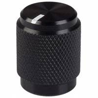 Kilo International - OEDL-50-4-6 - KNOB BLK/MATTE.50"DIA .125"SHAFT