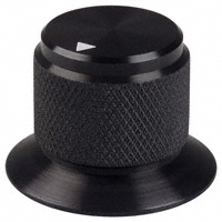 Kilo International - OESA-63-4-5 - KNOB BLK/MATTE.625"DIA.250"SHAFT