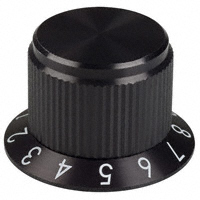 Kilo International - SC-75-4-5 - KNOB BLK/MATTE.75"DIA .250"SHAFT