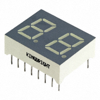 Kingbright - DC04-11EWA - DISPLAY 627NM HE RED 2DIG 4" TH