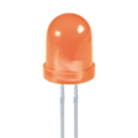Kingbright - WP793ED - LED ORANGE DIFF 8MM ROUND T/H