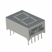 Kingbright - SA56-11SRWA - DISPLAY 0.56" SGL 640NM RED