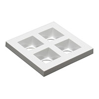 Ledil - C14960_FLORENTINA-2X2-SHD-WHT - LENS SQUARE 0 POS 95.57X95.57MM