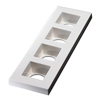 Ledil - C15690_FLORENTINA-4X1-SHD-WHT - LENS RECTANG 0 POS 175,57X55,57M