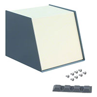 LMB Heeger Inc. - UNC 5-6-6-BLUE/WHITE - CABINET ALUM BLU/WHI 6"L X 6"W