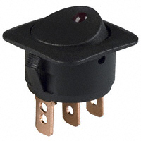 Lumex Opto/Components Inc. - CLS-RC11A12250R - SWITCH ROCKER SPST 25A 12V