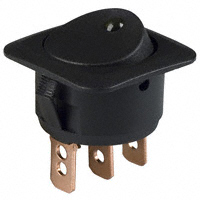 Lumex Opto/Components Inc. - CLS-RC11A12250Y - SWITCH ROCKER SPST 25A 12V