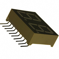 Lumex Opto/Components Inc. - LDD-N512RI-RA - LED 7-SEG .56" RA 2-DGT GRN CC