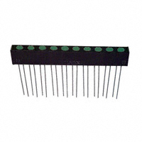 Lumex Opto/Components Inc. - SSA-LXB102GD - LED ARRAY 3MM 10SEG FLAT TOP GRN