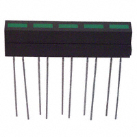 Lumex Opto/Components Inc. - SSA-LXB525GD - LED ARRAY 2X5MM 5-SEG GREEN