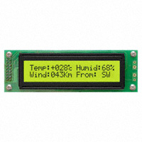 Matrix Orbital - MOP-AL202C-BYFY-25E-3IN - DISPLAY LCD 20X2 Y/G