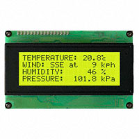 Matrix Orbital - MOP-AL204A-BYFY-25E-3IN - DISPLAY LCD 20X4