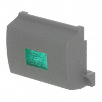 MEC Switches - 1C032 - CAP TACTILE RECT GRAY/GREEN LENS