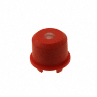 MEC Switches - 1ES081 - CAP TACTILE ROUND RED/TRANS LENS