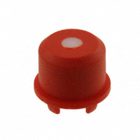 MEC Switches - 1ES086 - CAP TACT RND RED/FROSTD WHT LENS