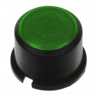MEC Switches - 1F092 - CAP TACTILE ROUND BLK/GRN LENS