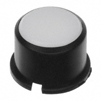 MEC Switches - 1F096 - CAP TACT RND BLK/FROSTD WHT LENS