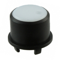 MEC Switches - 1FS096 - CAP TACT RND BLK/FROSTD WHT LENS