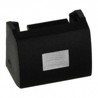 MEC Switches - 1H091 - CAP TACTILE RECT BLK/TRANS LENS