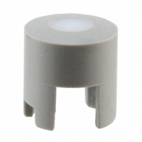 MEC Switches - 1LS036-12.0 - CAP TACT RND GRAY/FROST WHT LENS