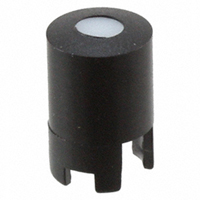 MEC Switches - 1LS096-15.0 - CAP TACT RND BLK/FROSTD WHT LENS