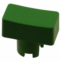 MEC Switches - 1PS02 - CAP TACTILE RECTANGULAR GREEN